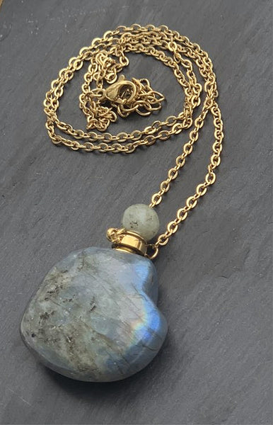 LabradorESSENCE - my fire stone heart perfume pendant